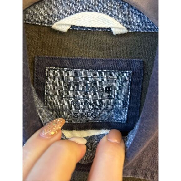 L.L. Bean Vintage Striped Rugby Shirt 90's size S Preppy - Picture 4 of 9